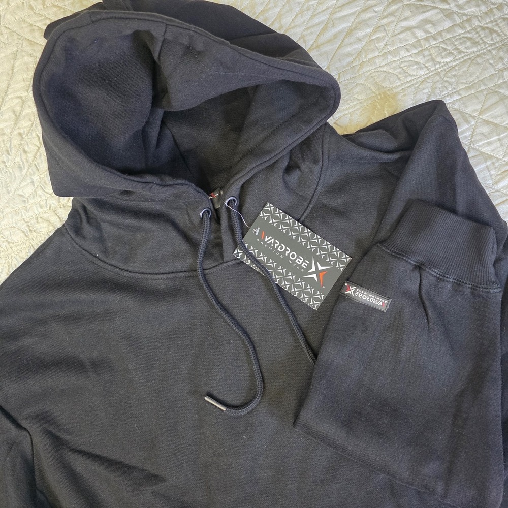 Unisex Pullover Hoodie Warm Black‎ Fleece Sweatshirt Sweater Jacket Hood Pockets